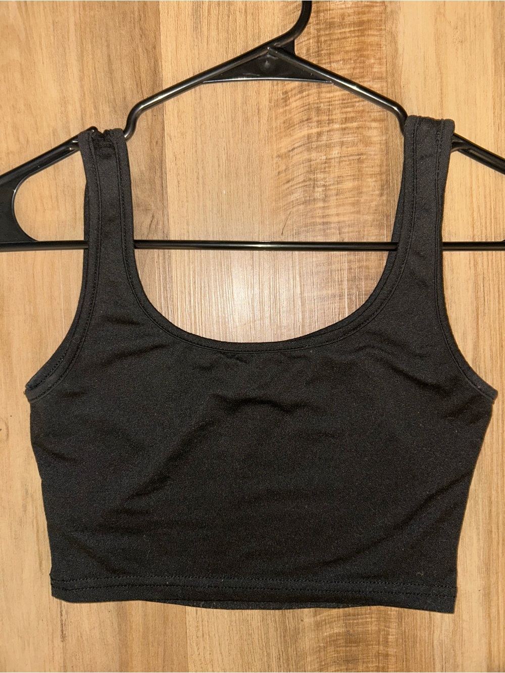 Classic Black Crop Tank Top
